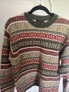 Vintage Giordano Lambswool Fair Isle Sweater -